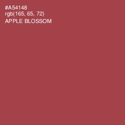 #A54148 - Apple Blossom Color Image